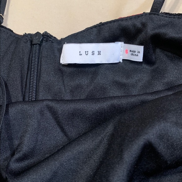 Lush Floral Velvet Mini Dress - Picture 2 of 10